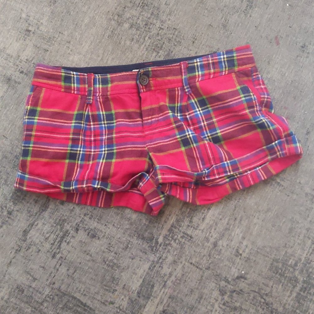 Abercrombie plaid shorts 0